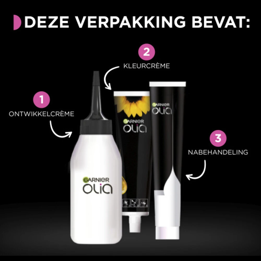 Garnier Olia Haarverf 4.62 - Donker Granaat Rood 3 Garnier Olia Haarverf 4.62 - Donker Granaat Rood - Image 3