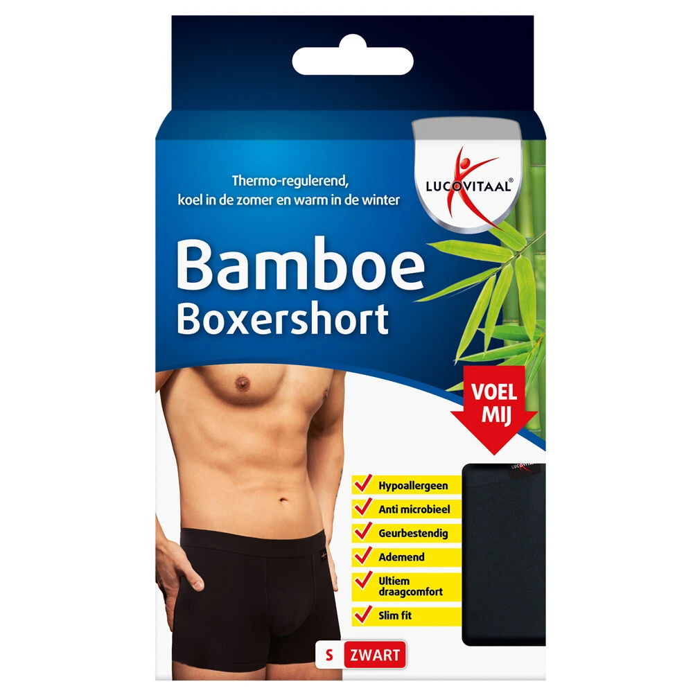 Lucovitaal Bamboe Boxershort Maat S 1 Lucovitaal Bamboe Boxershort Maat S
