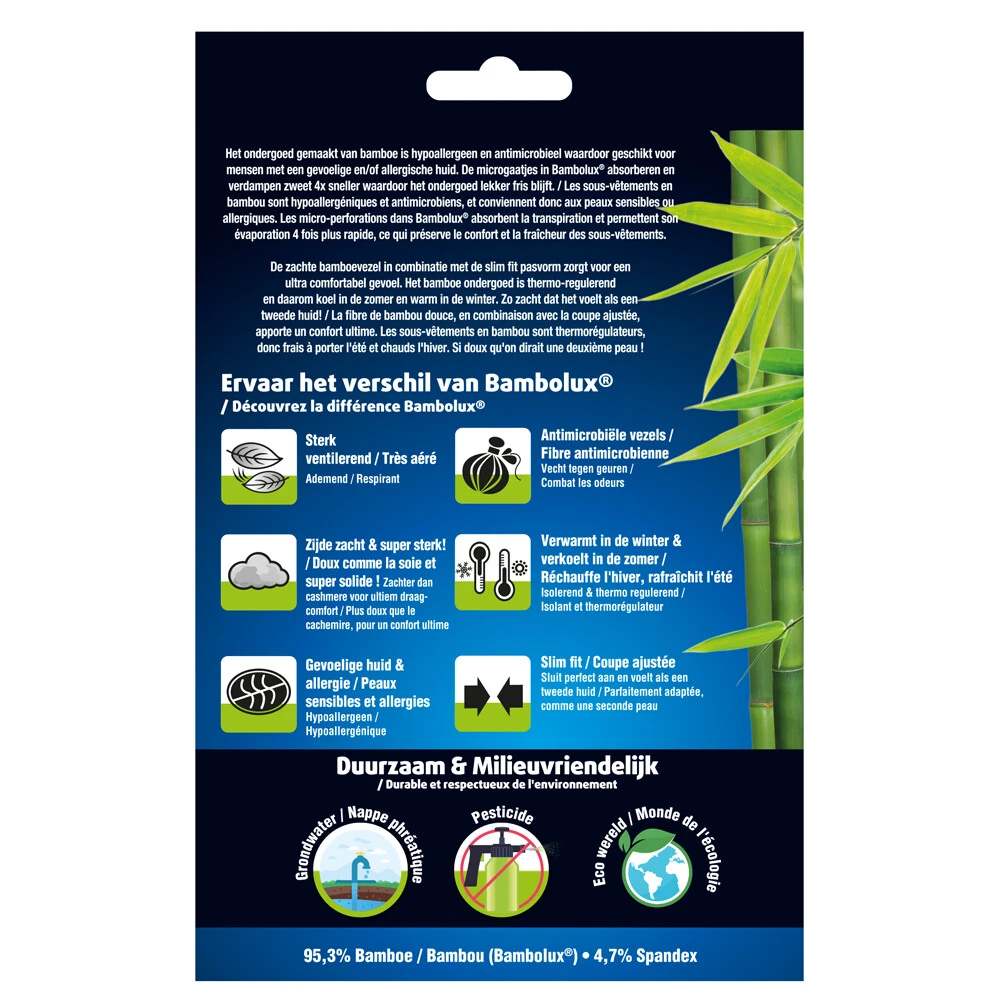 Lucovitaal Bamboe Hipster Maat XL 2 Lucovitaal Bamboe Hipster Maat XL - Image 2