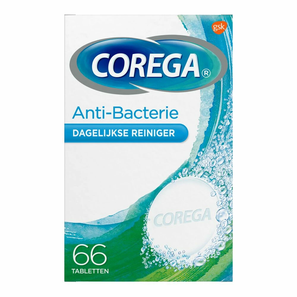 3x Corega Tabs Anti Bacterieel 1 3x Corega Tabs Anti Bacterieel