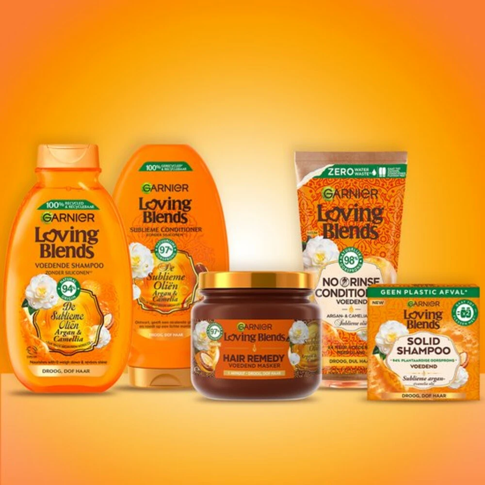 6x Garnier Loving Blends No Rinse Conditioner Argan & Camelia 2 6x Garnier Loving Blends No Rinse Conditioner Argan & Camelia - Image 2