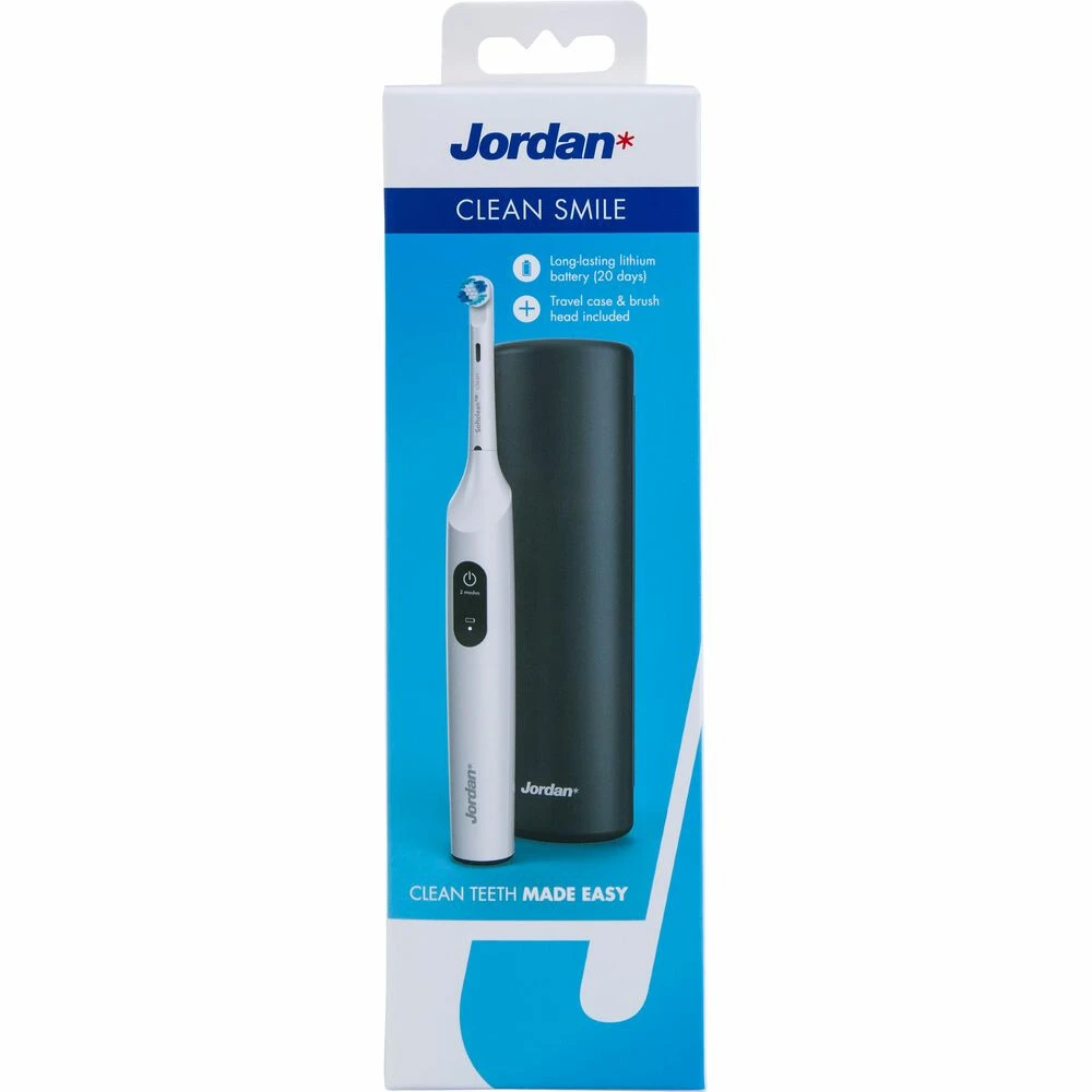Jordan Elektrische Tandenborstel Clean Smile Zwart - Wit 1 Jordan Elektrische Tandenborstel Clean Smile Zwart - Wit