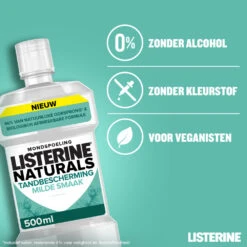 6x Listerine Naturals Mondwater Tandbescherming -L'Oreal Winkel 1040816 4
