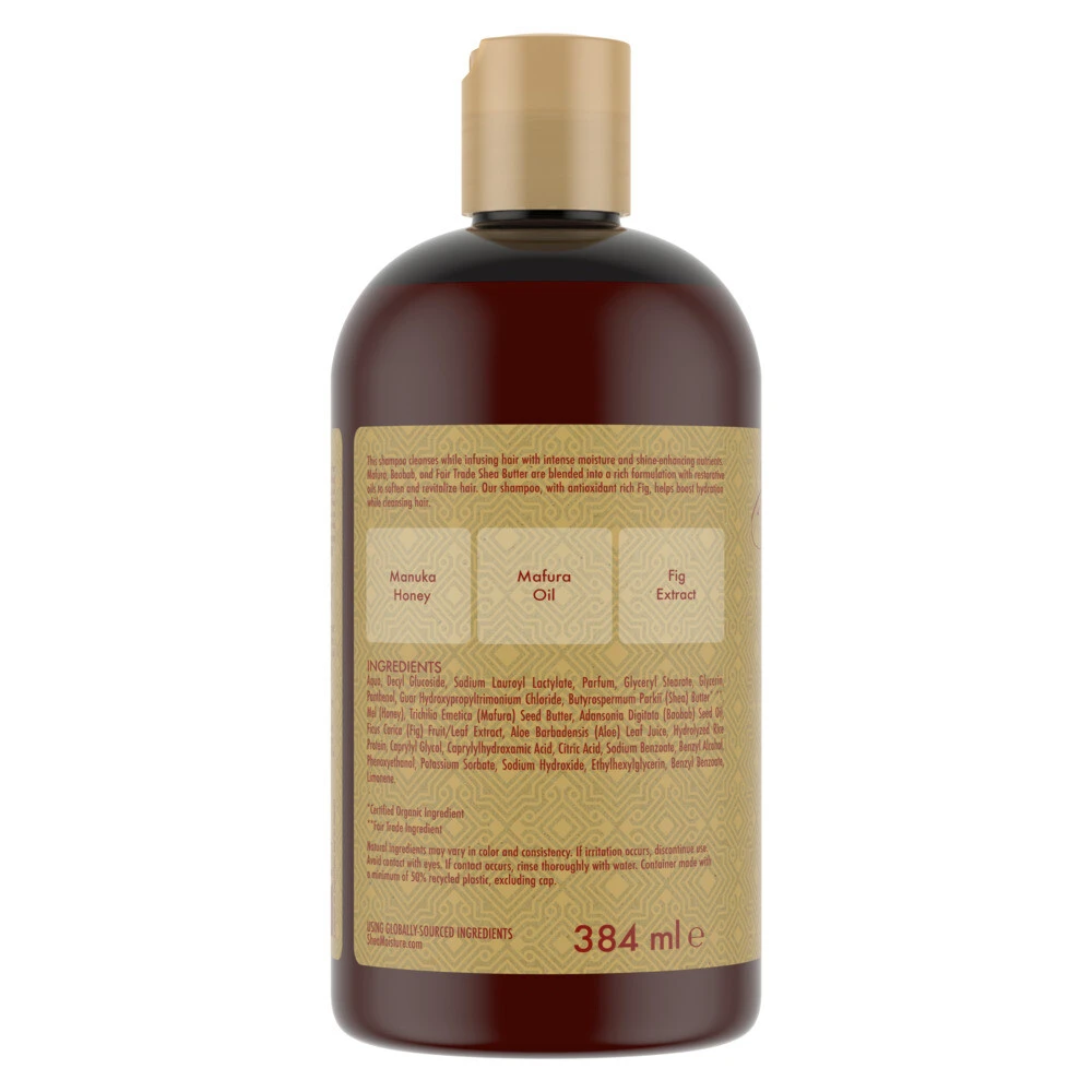 Shea Moisture Manuka Honey & Mafura Oil Intensive Hydration Shampoo 2 Shea Moisture Manuka Honey & Mafura Oil Intensive Hydration Shampoo - Afbeelding 2