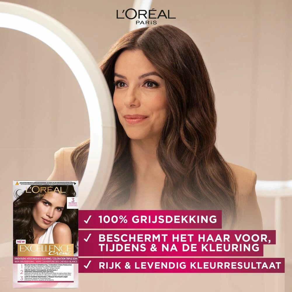 L'Oreal Lu0027Oréal Excellence Creme 7.7 Honingbruin 2 L'Oreal Lu0027Oréal Excellence Creme 7.7 Honingbruin - Image 2