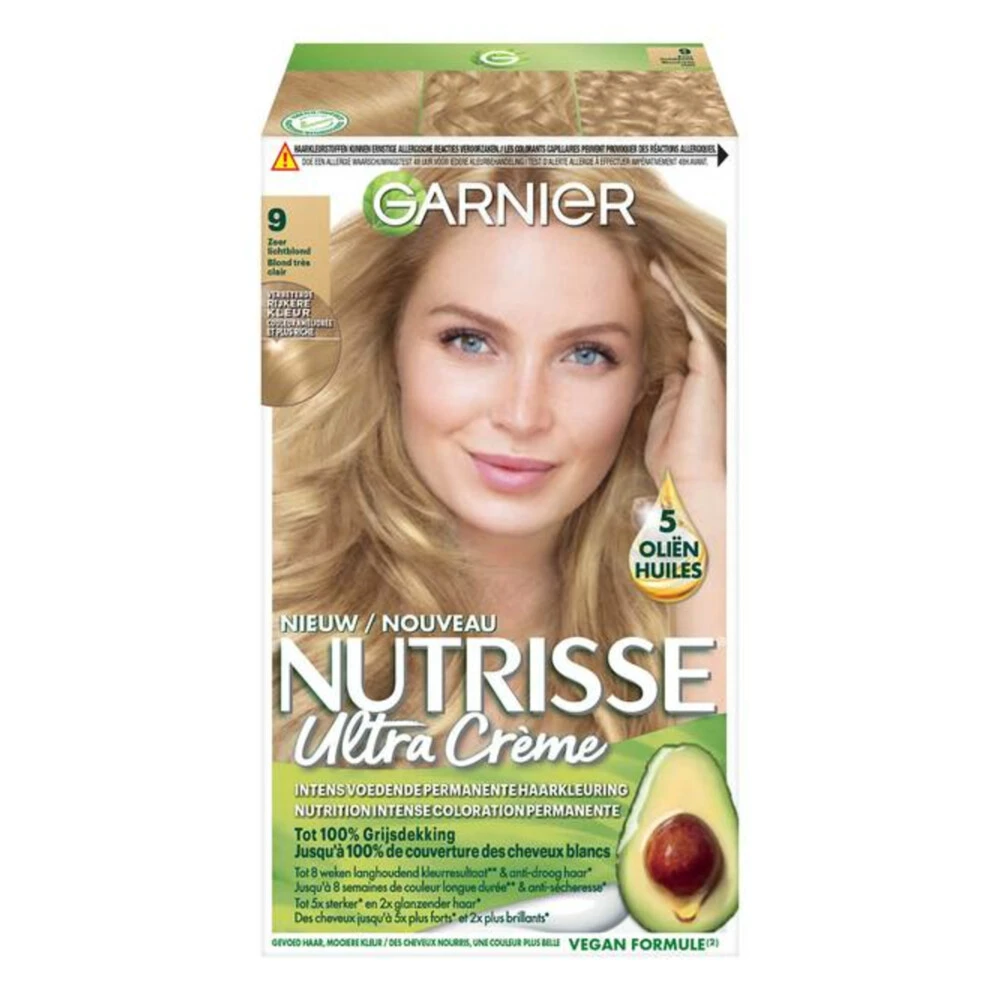 Garnier Nutrisse Crème 90 - Zeer Lichtblond 1 Garnier Nutrisse Crème 90 - Zeer Lichtblond