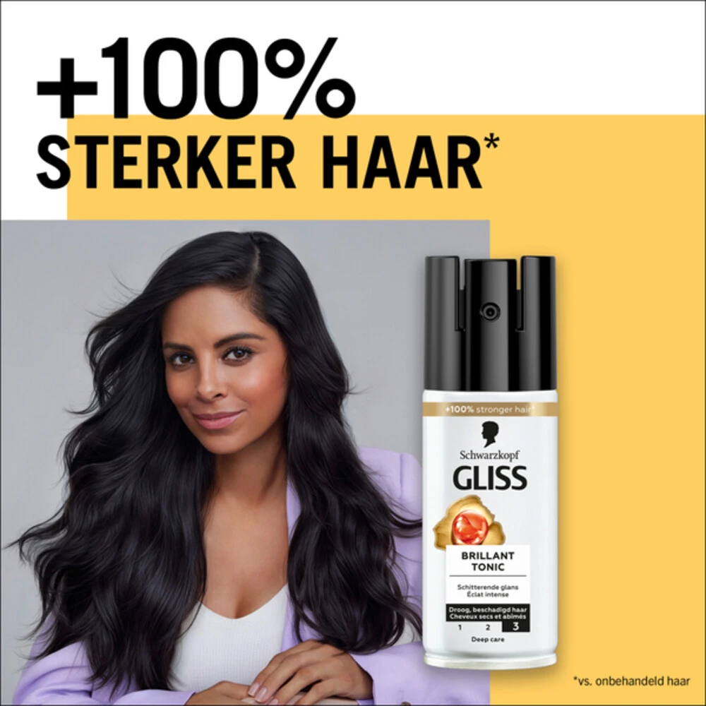 6x Gliss Total Repair Brillant Tonic 2 6x Gliss Total Repair Brillant Tonic - Afbeelding 2