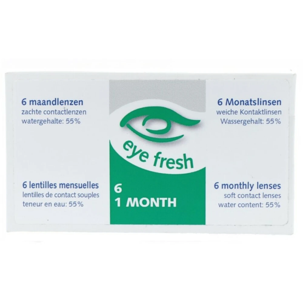 Eye Fresh Zachte Maandlenzen 6-pack -5,25 1 Eye Fresh Zachte Maandlenzen 6-pack -5,25
