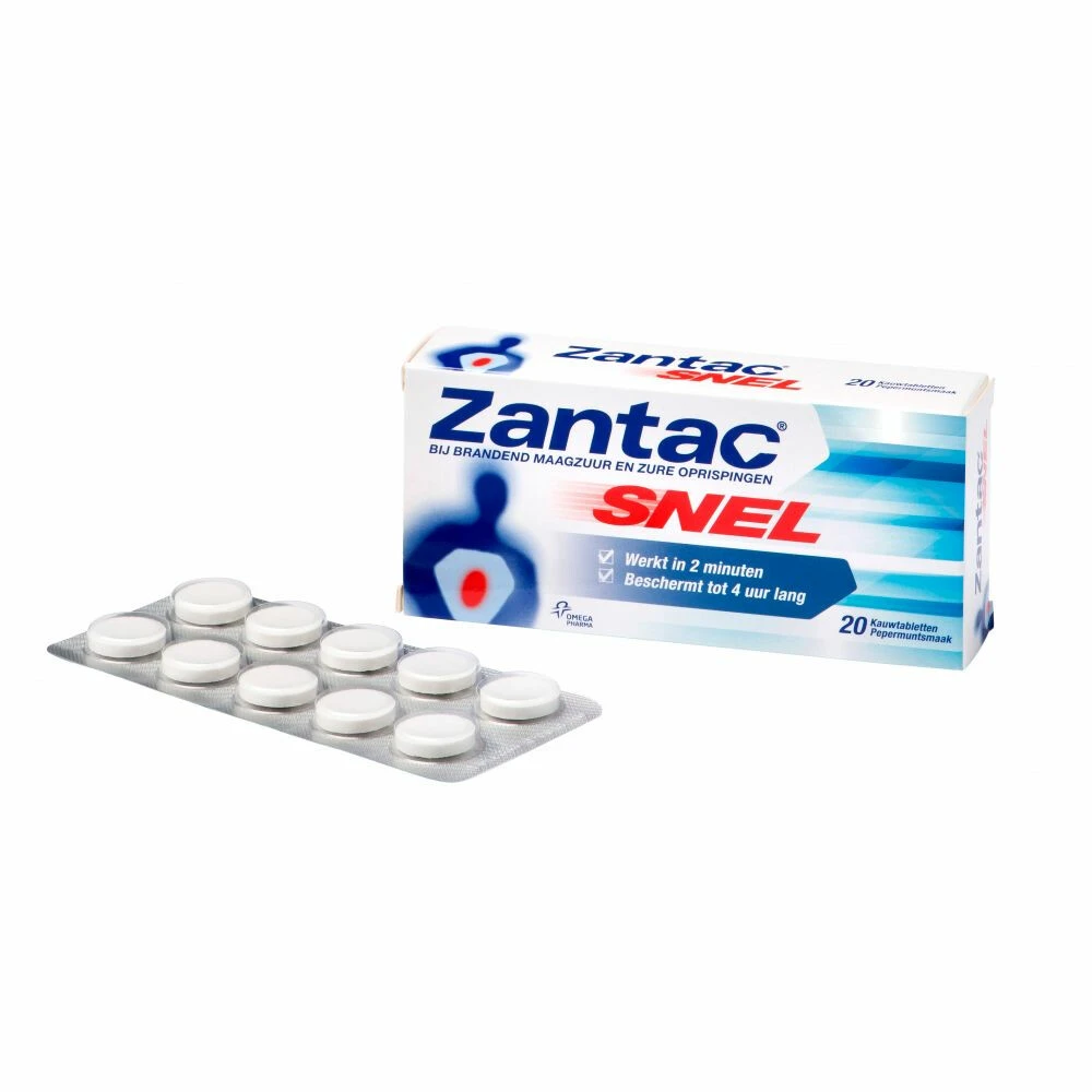 3x Zantac Snel Kauwtabletten 3 3x Zantac Snel Kauwtabletten - Image 3