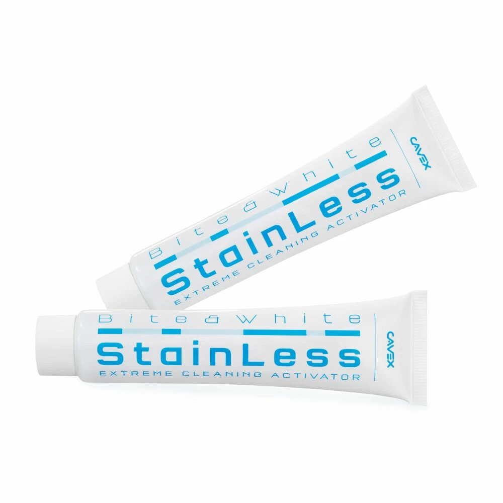 2x Cavex Bite & White StainLess Tandpasta 2 2x Cavex Bite & White StainLess Tandpasta - Afbeelding 2