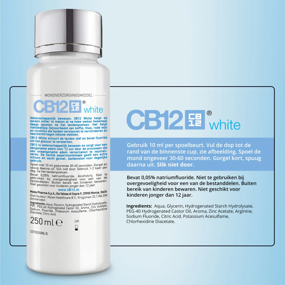 2x CB12 Mondwater White 2 2x CB12 Mondwater White - Afbeelding 2