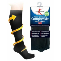 Lucovitaal Compressie Steun Sokken Zwart Maat 36-41 -L'Oreal Winkel 997685 3